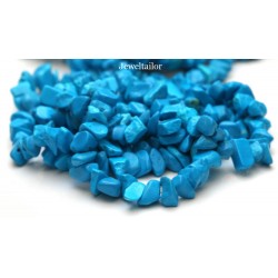NEW! 1 Full 32" Strand Of Quality Turquoise Howlite Gemstone Chip Beads 5-8mm ~ For Fine Jewellery Making